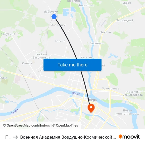 Пмк to Военная Академия Воздушно-Космической Обороны Имени Г.К. Жукова map