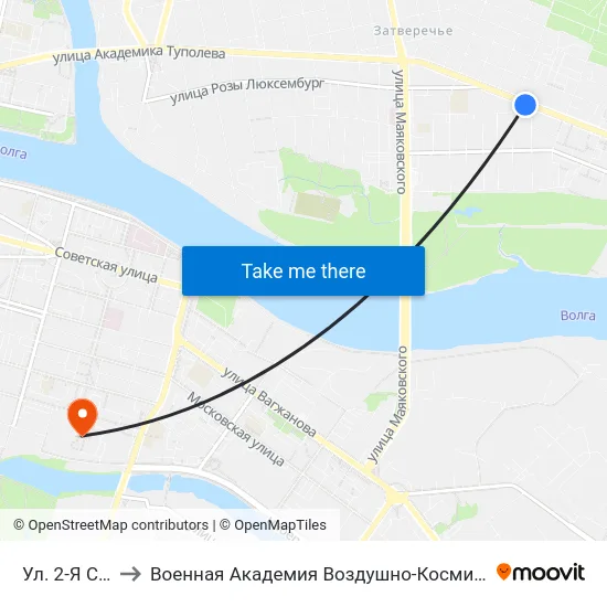 Ул. 2-Я Силикатная to Военная Академия Воздушно-Космической Обороны Имени Г.К. Жукова map