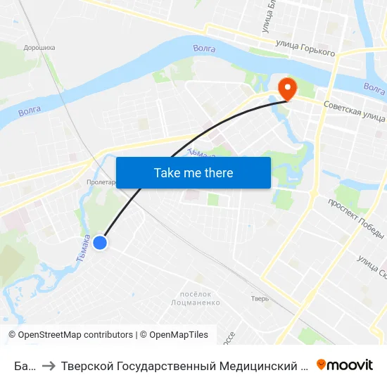 Баня to Тверской Государственный Медицинский Университет map