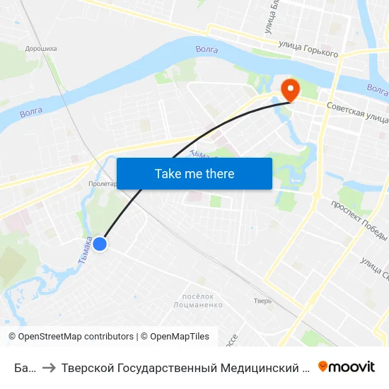Баня to Тверской Государственный Медицинский Университет map