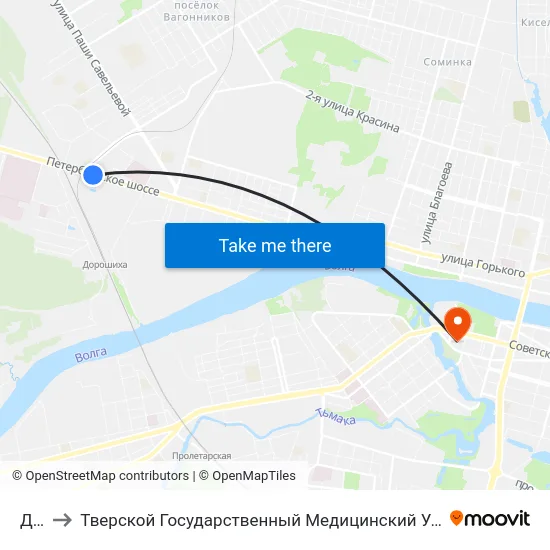 Дск to Тверской Государственный Медицинский Университет map