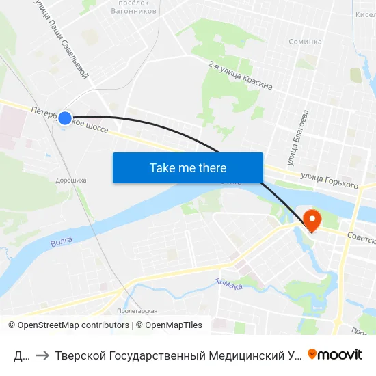 Дск to Тверской Государственный Медицинский Университет map