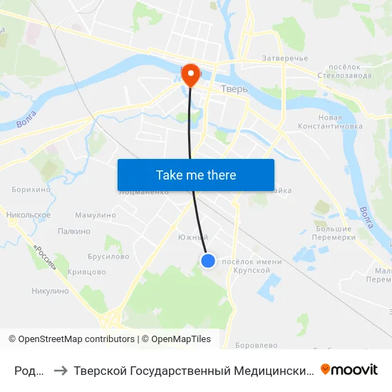 Роддом to Тверской Государственный Медицинский Университет map