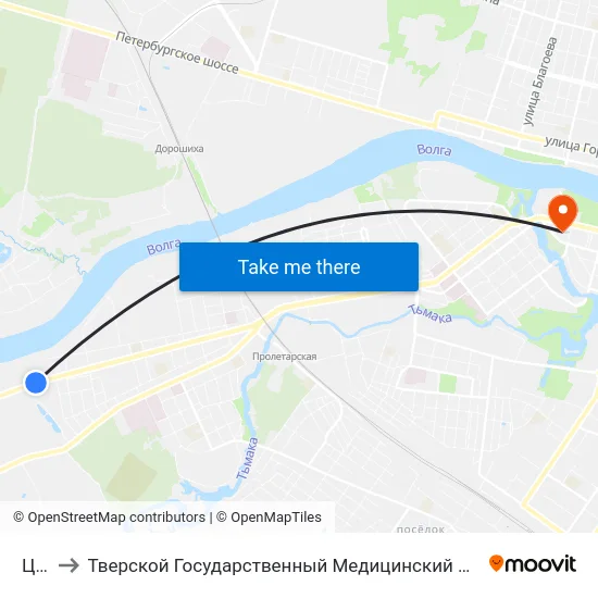 Цпс to Тверской Государственный Медицинский Университет map