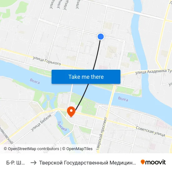 Б-Р. Шмидта to Тверской Государственный Медицинский Университет map