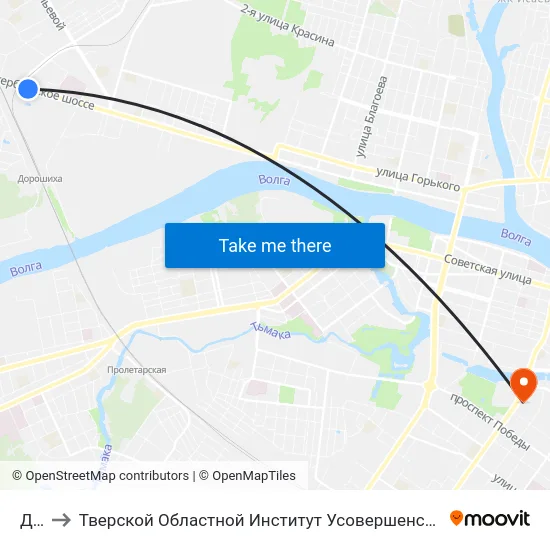 Дск to Тверской Областной Институт Усовершенствования Учите map