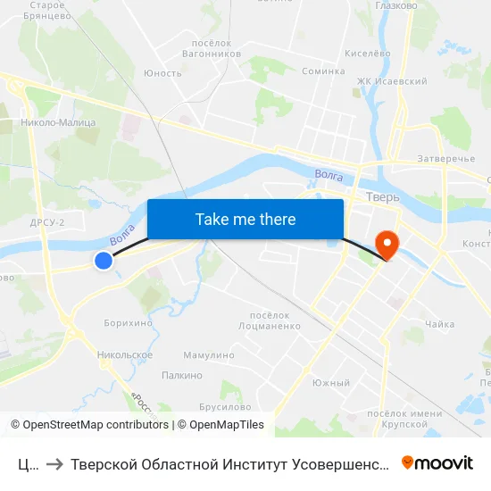 Цпс to Тверской Областной Институт Усовершенствования Учите map
