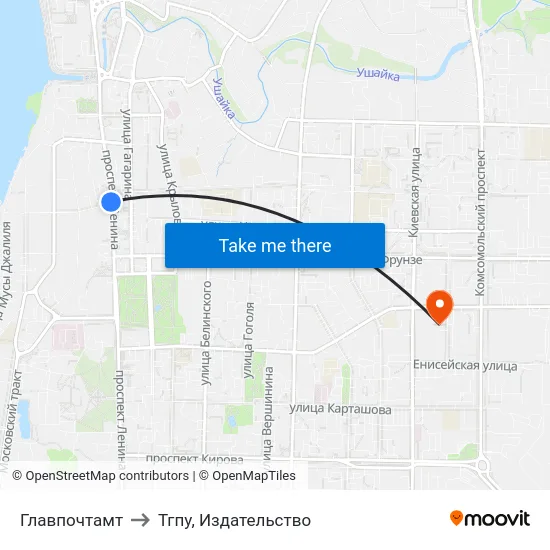 Главпочтамт to Тгпу, Издательство map