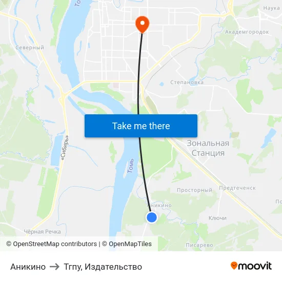 Аникино to Тгпу, Издательство map
