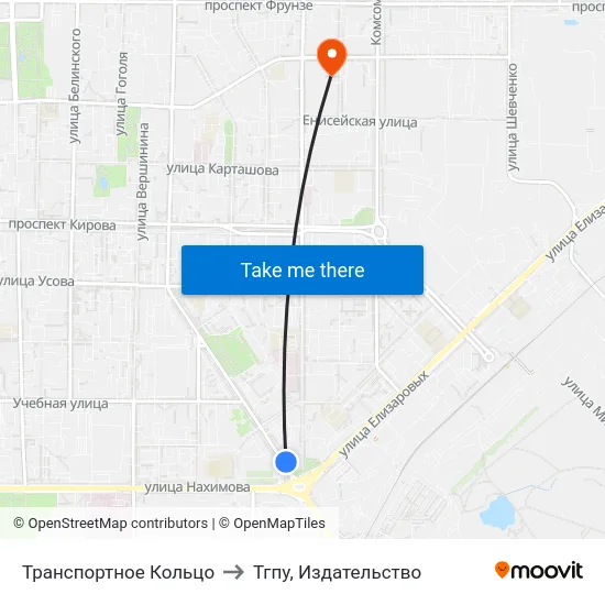 Транспортное Кольцо to Тгпу, Издательство map
