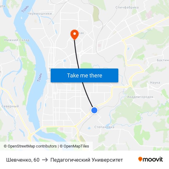 Шевченко, 60 to Педагогический Университет map