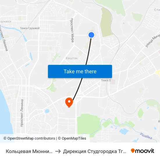 Кольцевая Мюнниха to Дирекция Студгородка Тгасу map
