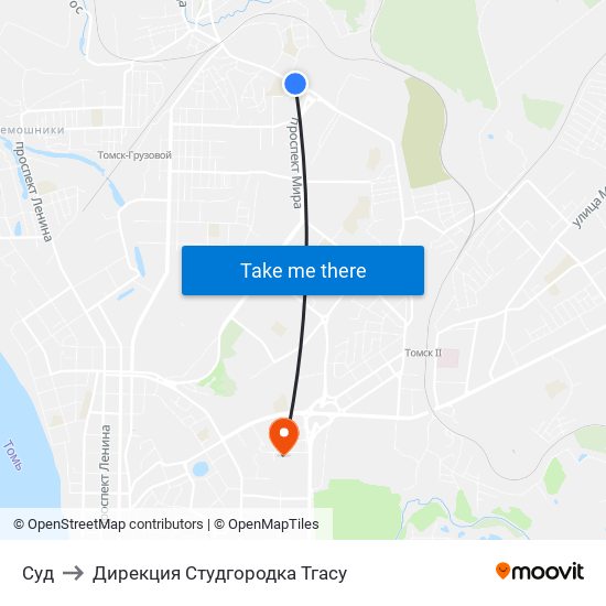 Суд to Дирекция Студгородка Тгасу map