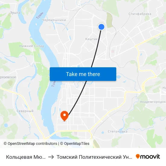 Кольцевая Мюнниха to Томский Политехнический Университет map