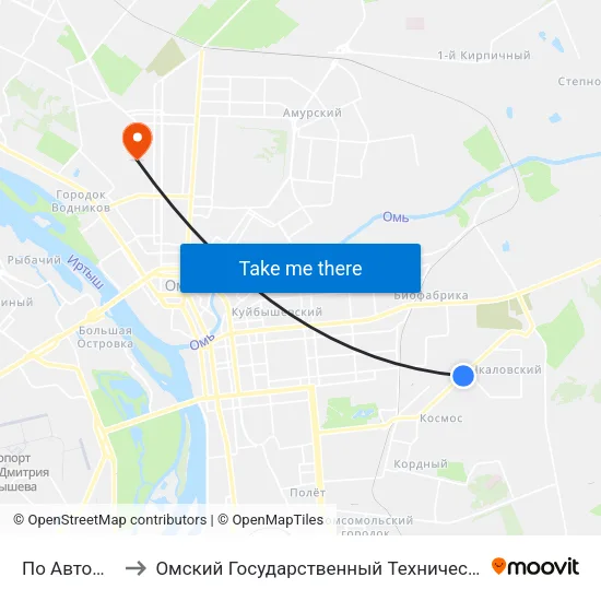 По Автоматика to Омский Государственный Технический Университет map