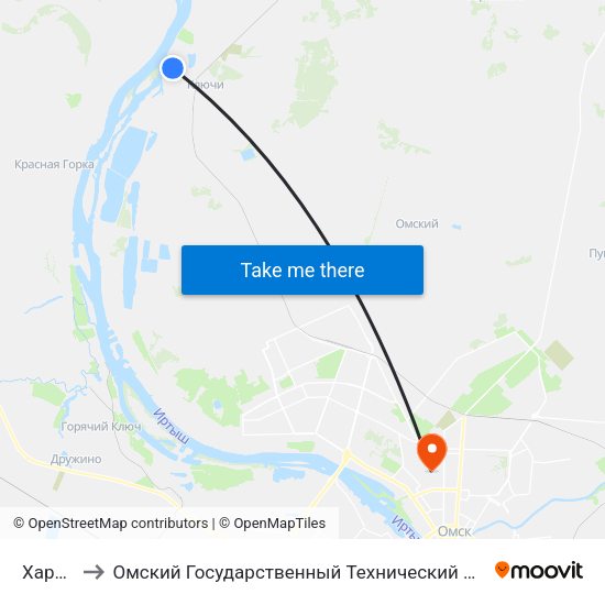 Харино to Омский Государственный Технический Университет map