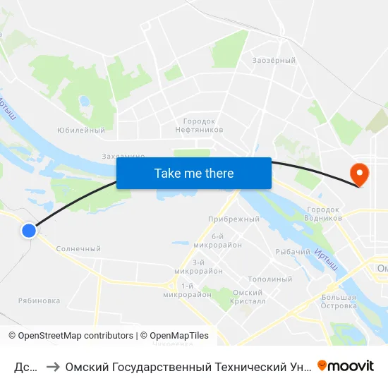 Дск-2 to Омский Государственный Технический Университет map