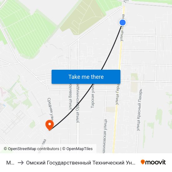Мкб to Омский Государственный Технический Университет map