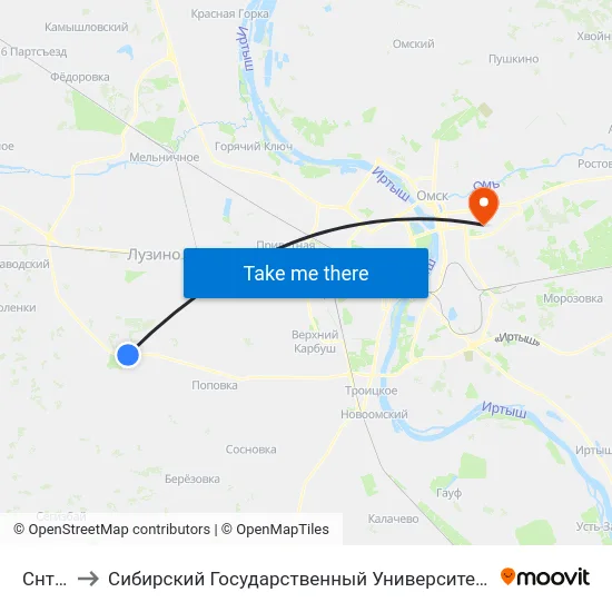 Снт Кедр to Сибирский Государственный Университет Физической Культуры И Спорта map