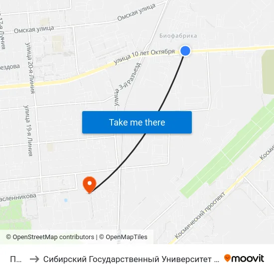 Патп-1 to Сибирский Государственный Университет Физической Культуры И Спорта map