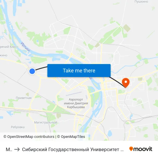 Ммт to Сибирский Государственный Университет Физической Культуры И Спорта map
