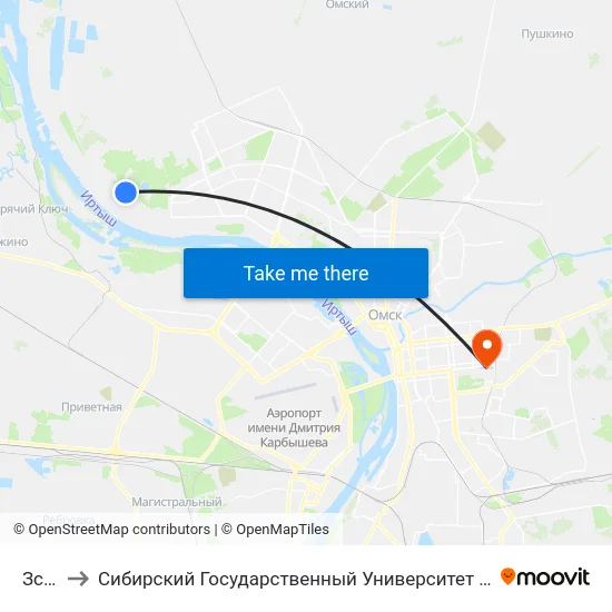 Зсжб-5 to Сибирский Государственный Университет Физической Культуры И Спорта map