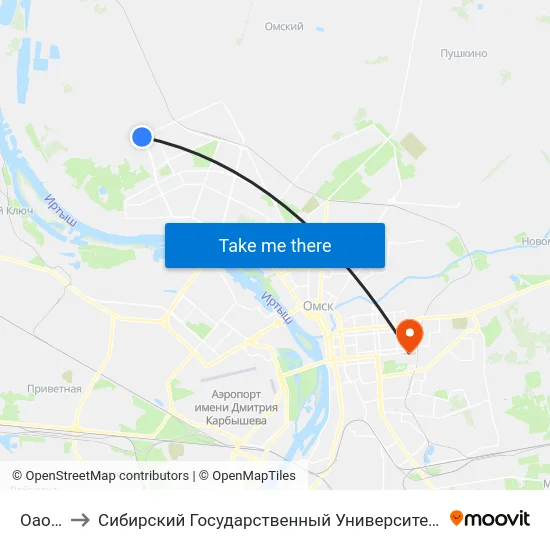 Оао Онпз to Сибирский Государственный Университет Физической Культуры И Спорта map