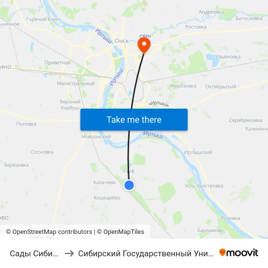 Сады Сибирский Садовод-5 to Сибирский Государственный Университет Физической Культуры И Спорта map