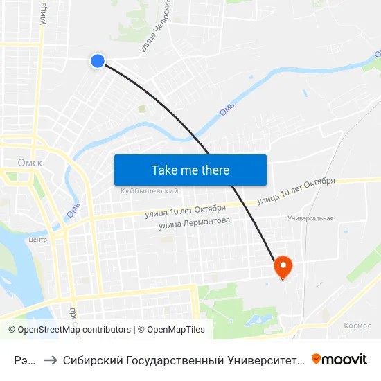 Рэо Гаи to Сибирский Государственный Университет Физической Культуры И Спорта map