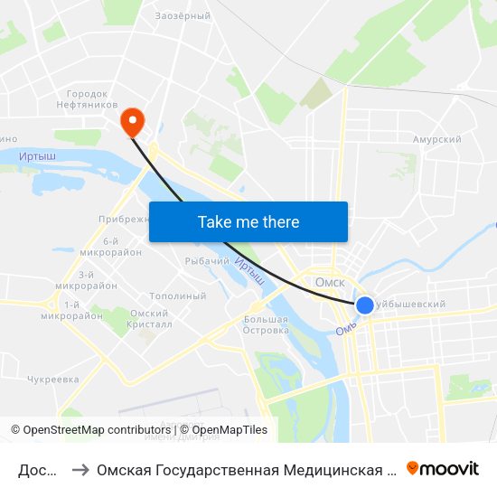 Досааф to Омская Государственная Медицинская Академия map