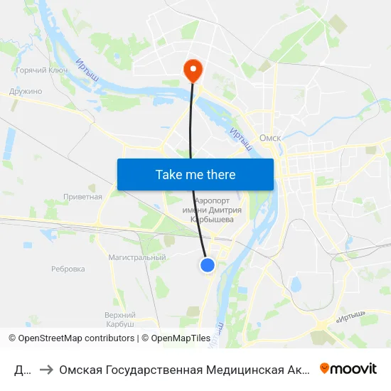 Док to Омская Государственная Медицинская Академия map