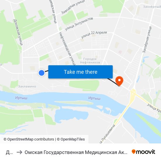 Док to Омская Государственная Медицинская Академия map