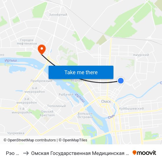 Рэо Гаи to Омская Государственная Медицинская Академия map