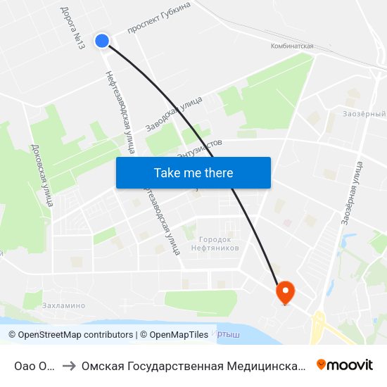 Оао Онпз to Омская Государственная Медицинская Академия map