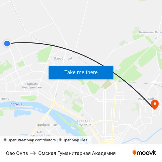 Оао Онпз to Омская Гуманитарная Академия map