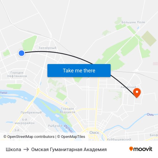 Школа to Омская Гуманитарная Академия map