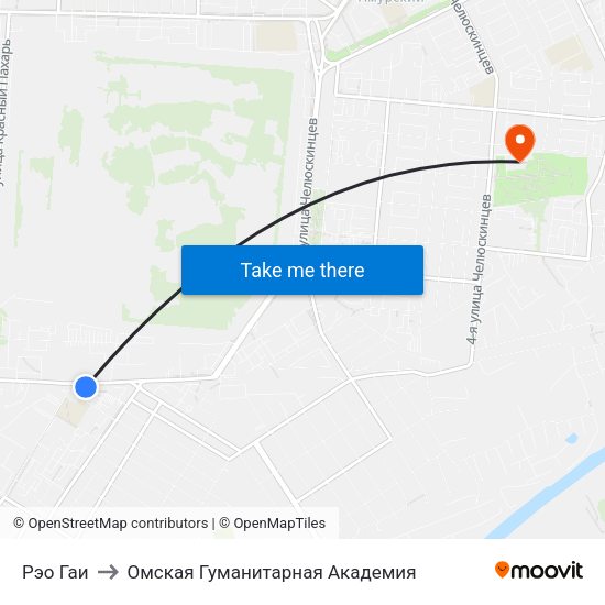 Рэо Гаи to Омская Гуманитарная Академия map