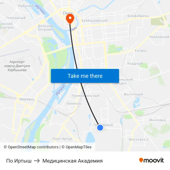 По Иртыш to Медицинская Академия map