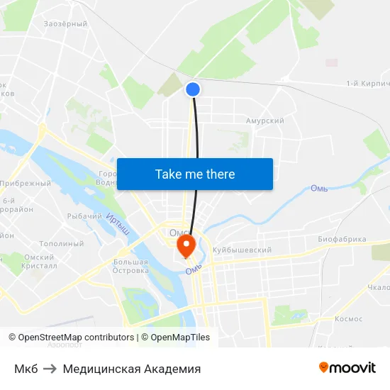 Мкб to Медицинская Академия map