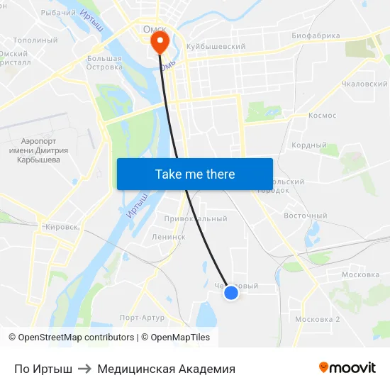 По Иртыш to Медицинская Академия map