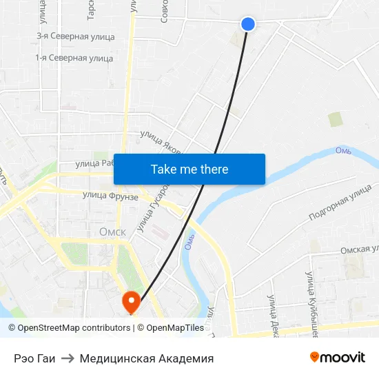 Рэо Гаи to Медицинская Академия map