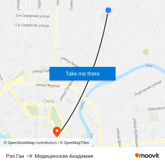 Рэо Гаи to Медицинская Академия map