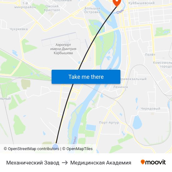 Механический Завод to Медицинская Академия map