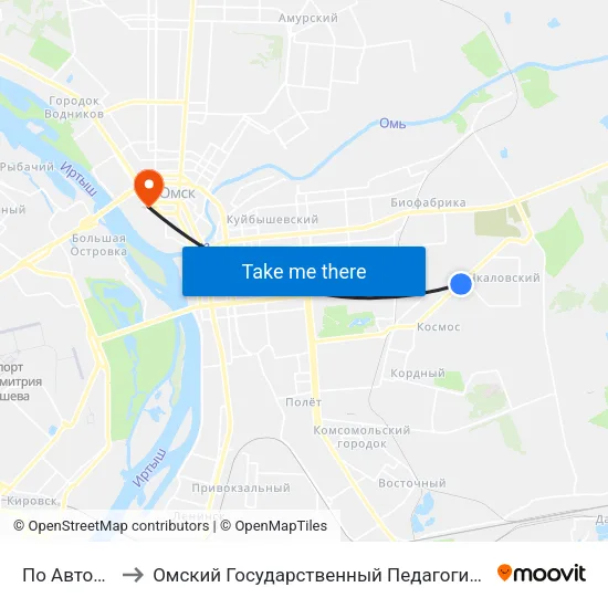 По Автоматика to Омский Государственный Педагогический Университет map
