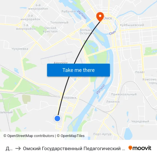 Док to Омский Государственный Педагогический Университет map