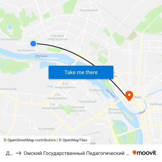 Док to Омский Государственный Педагогический Университет map