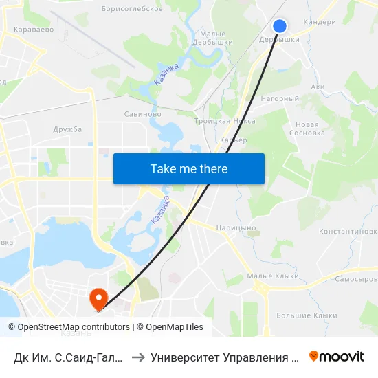 Дк Им. С.Саид-Галиева to Университет Управления Тисби map