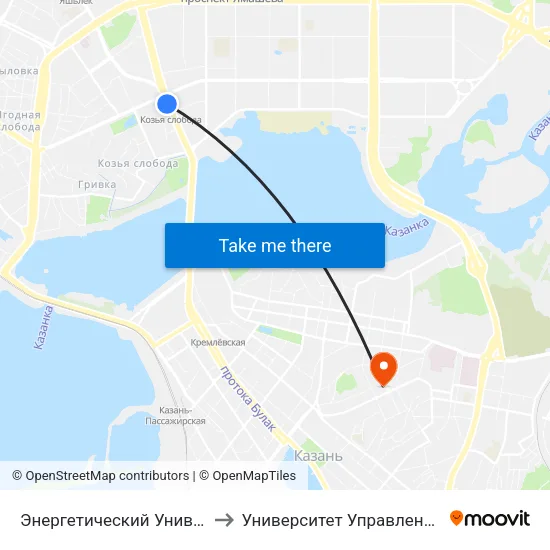 Энергетический Университет to Университет Управления Тисби map
