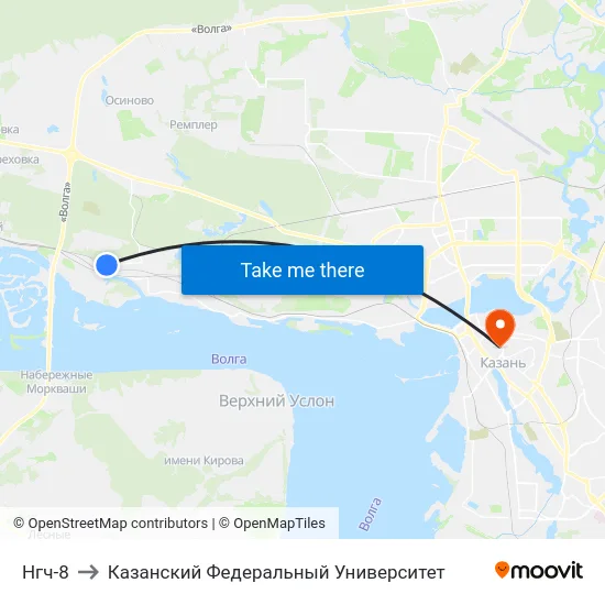 Нгч-8 to Казанский Федеральный Университет map