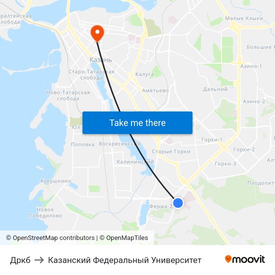 Дркб to Казанский Федеральный Университет map